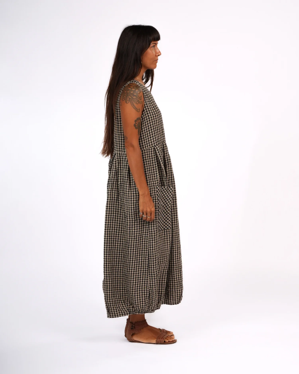 Montaigne - Sartene - French Linen Dress in Gingham - Various Colours