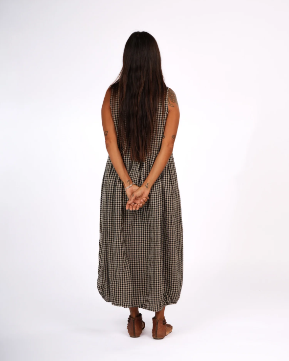 Montaigne - Sartene - French Linen Dress in Gingham - Various Colours