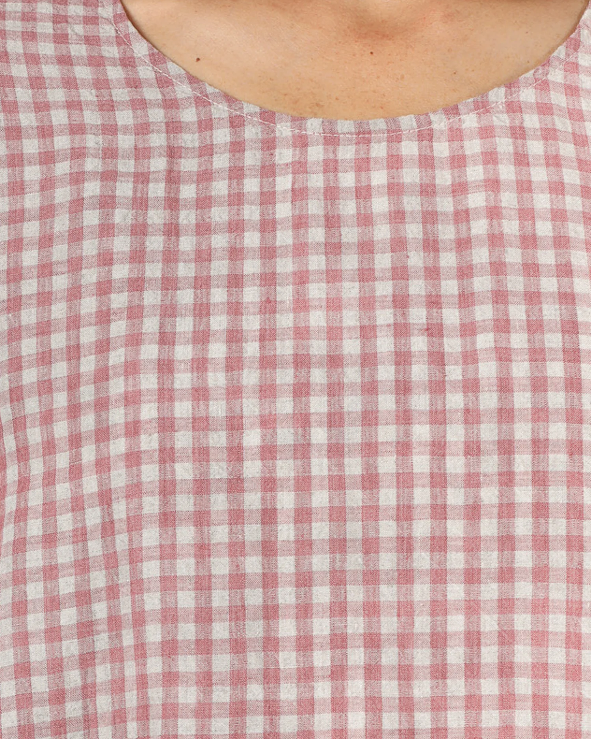 Montaigne - Sartene - French Linen Dress in Gingham - Various Colours