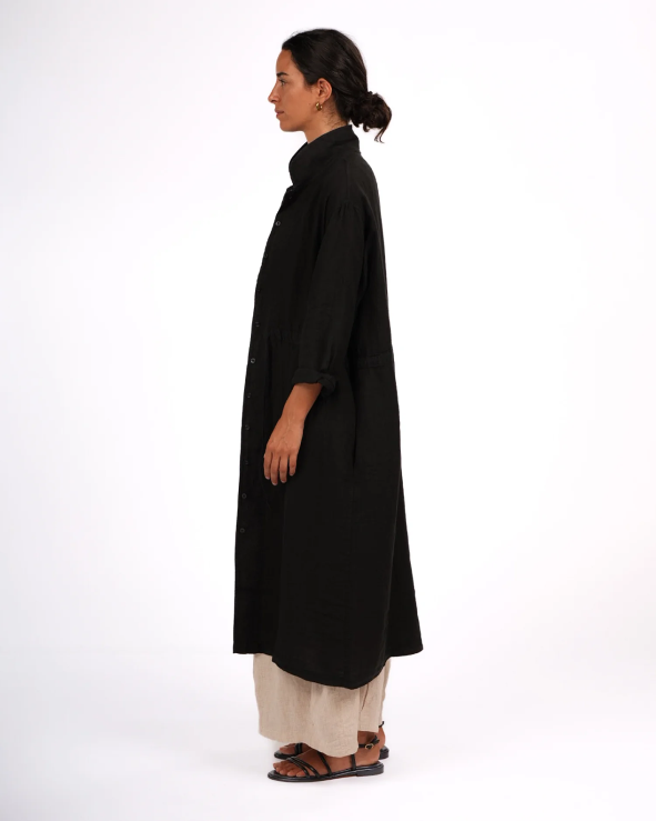 Montaigne - Rodin - Linen Drawstring Dress Coat - Various Colours