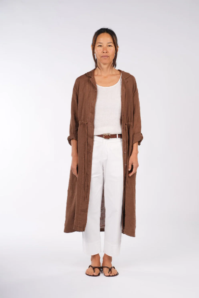 Montaigne - Rodin - Linen Drawstring Dress Coat - Various Colours