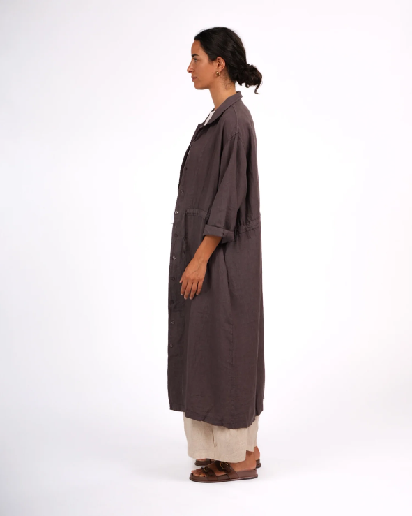 Montaigne - Rodin - Linen Drawstring Dress Coat - Various Colours