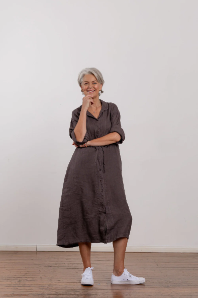 Montaigne - Rodin - Linen Drawstring Dress Coat - Various Colours