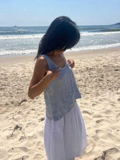 Montaigne - Jolie - Linen Singlet Top - Various Colours