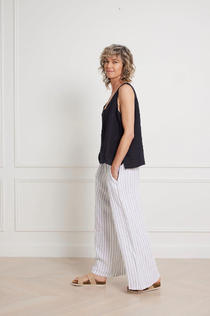 Montaigne - Jolie - Linen Singlet Top - Various Colours