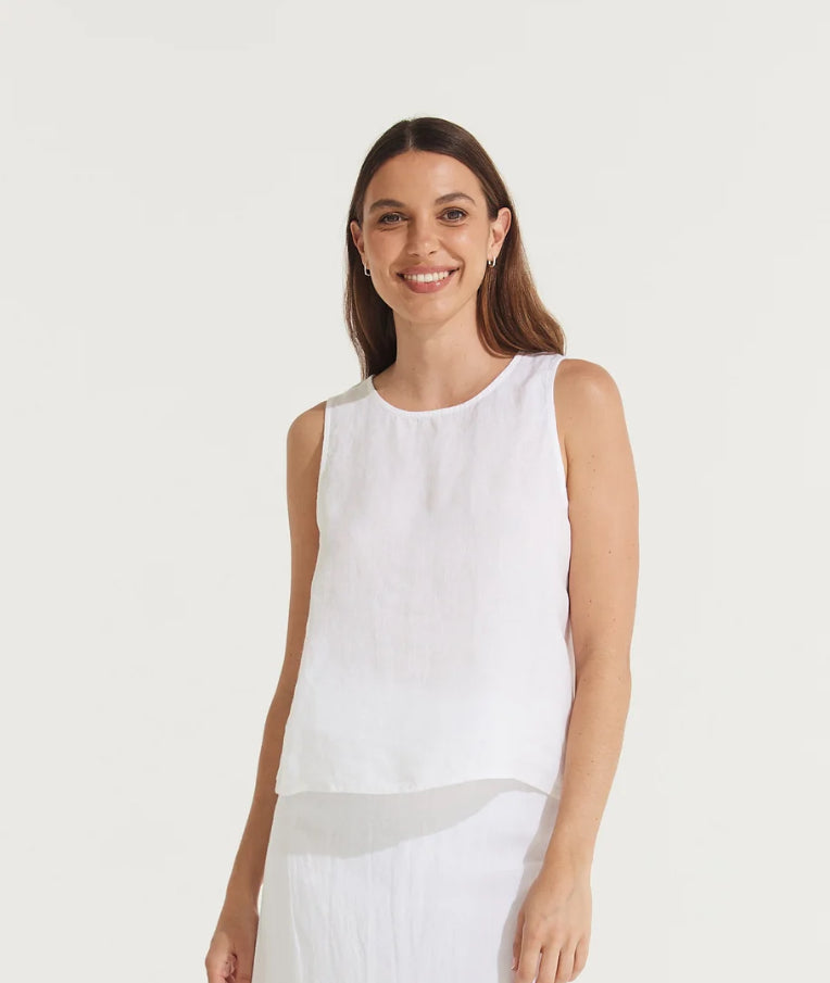 Montaigne ‘Ava’ Linen Cami Top - Various Colours