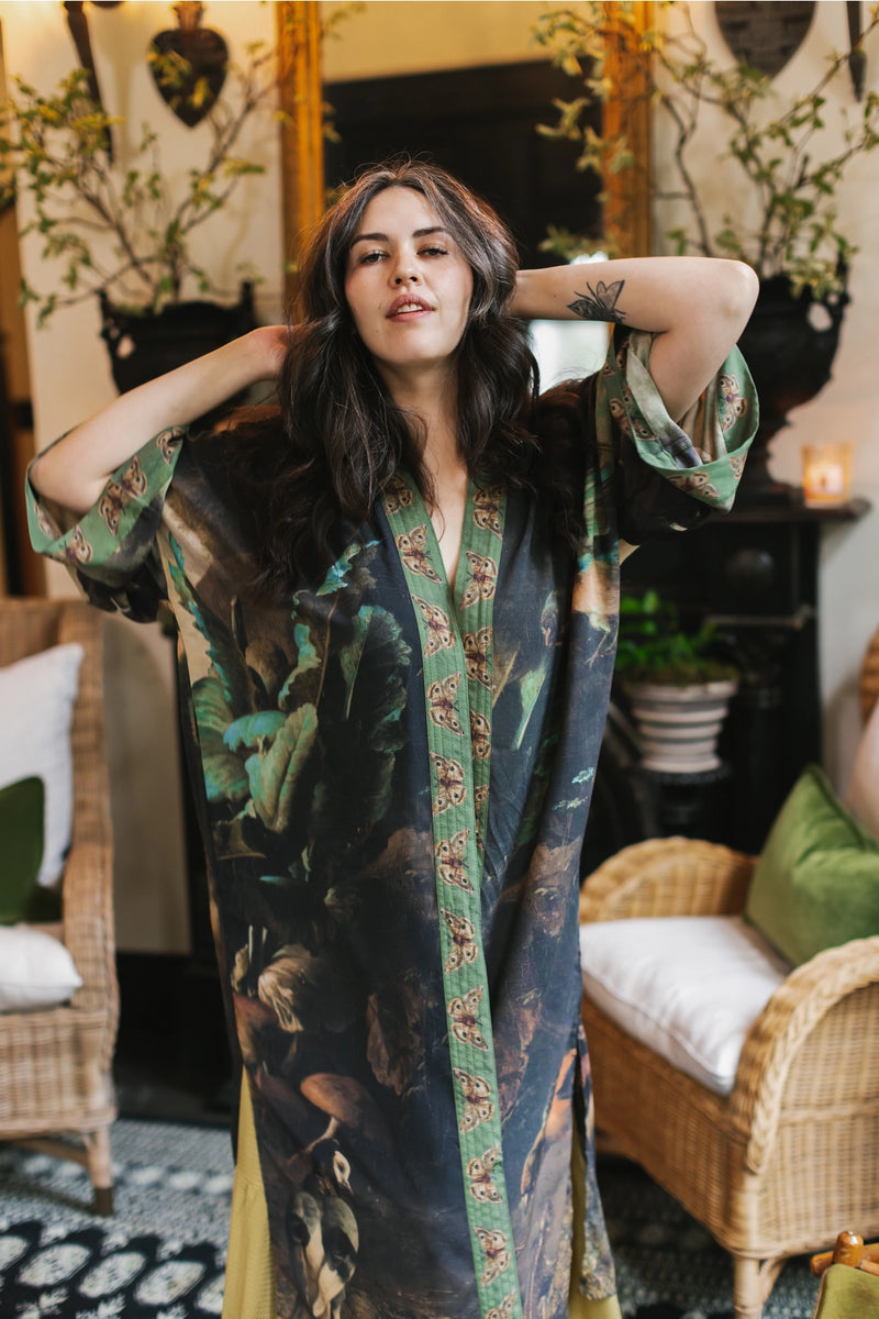 ‘Heartwork Opera’ Duster Bamboo Kimono Robe