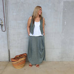 Montaigne ‘Astrid‘ Italian Linen Asymmetrical Maxi Skirt - Various Colours