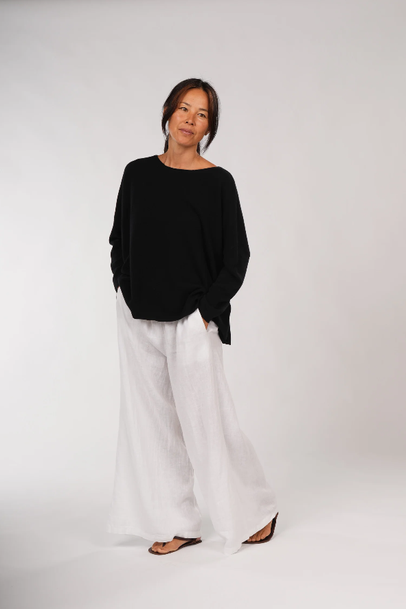 Montaigne “Jambes” Full-Length Long Linen Pants - Various Colours