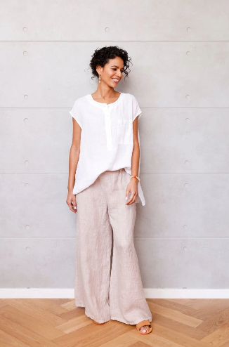Montaigne “Jambes” Full-Length Long Linen Pants - Various Colours