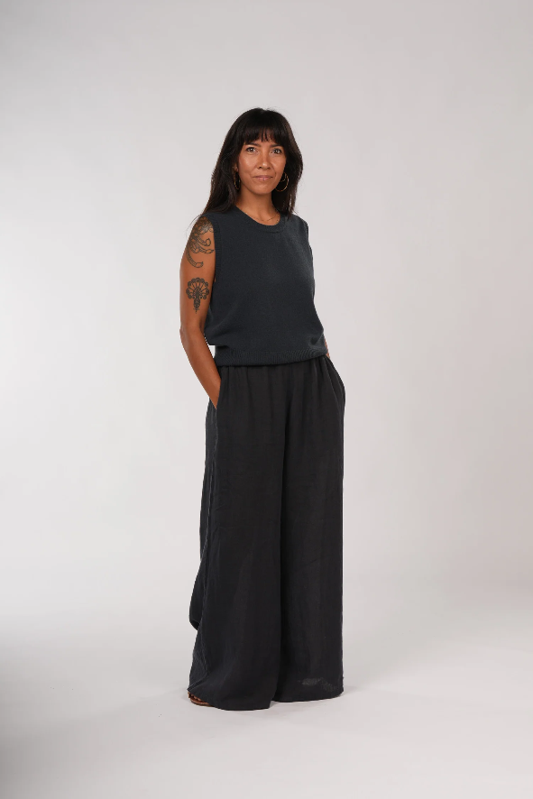 Montaigne “Jambes” Full-Length Long Linen Pants - Various Colours