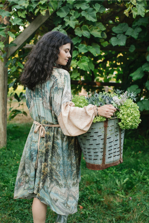 ‘Land of Plenty’ Reversible Bamboo Frock Dress / Layering Tunic