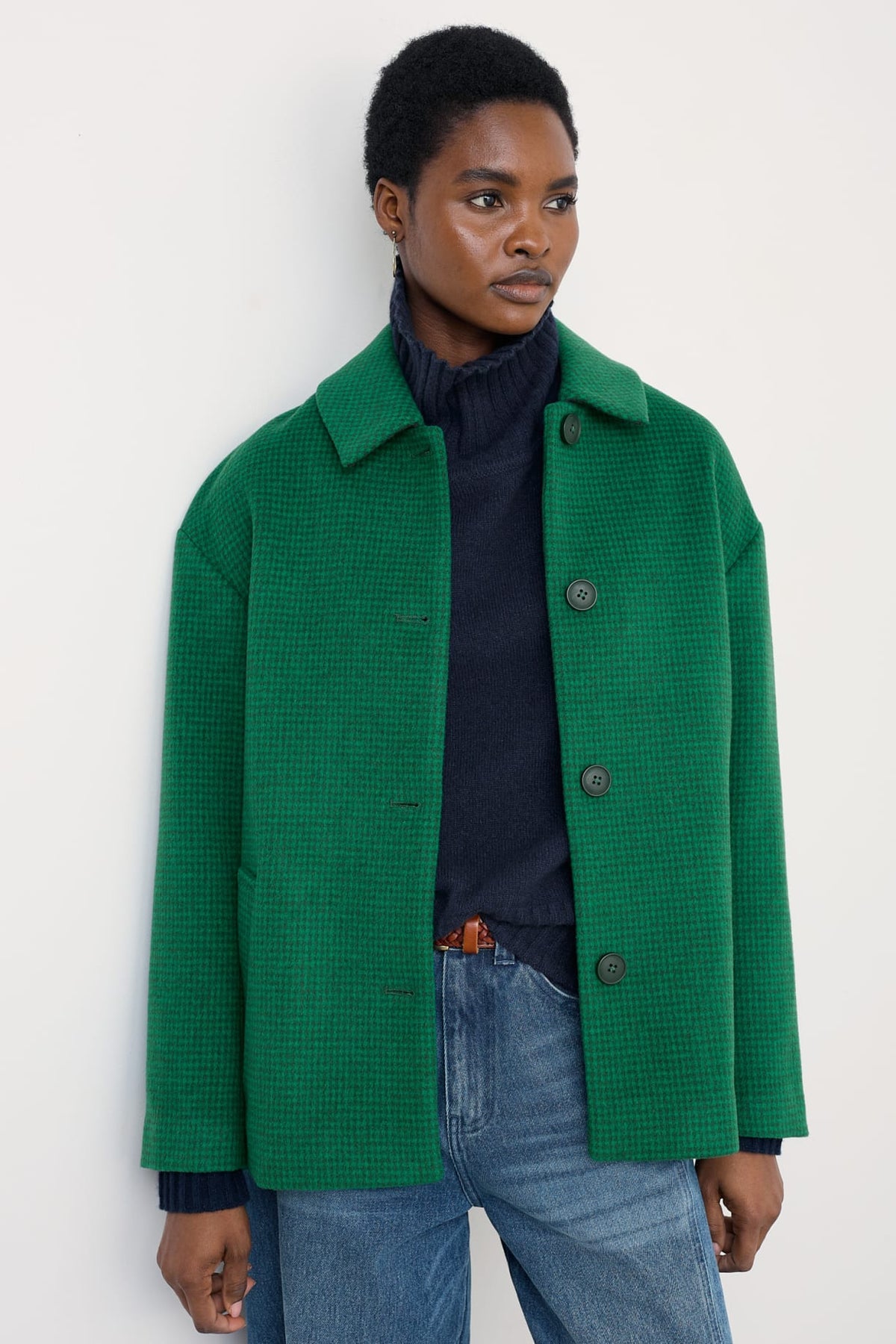 Seasalt Cornwall - Beamwind Coat - Puppy Tooth Glade