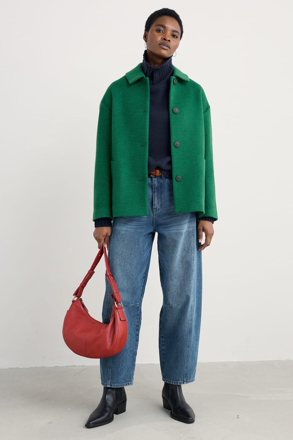 Seasalt Cornwall - Beamwind Coat - Puppy Tooth Glade