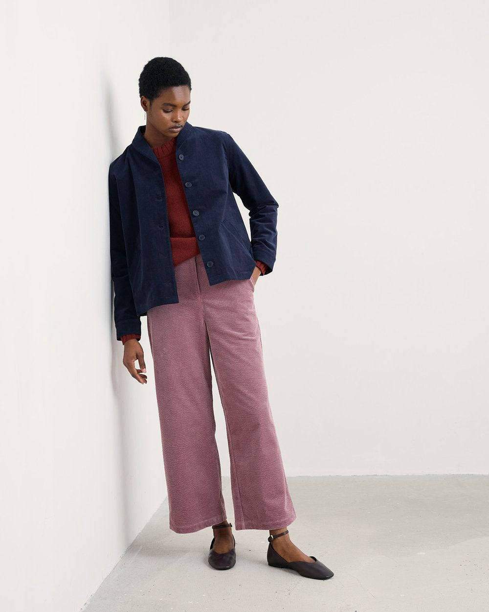 Seasalt Cornwall - Brightwork Cut Cord Jacket - Maritime