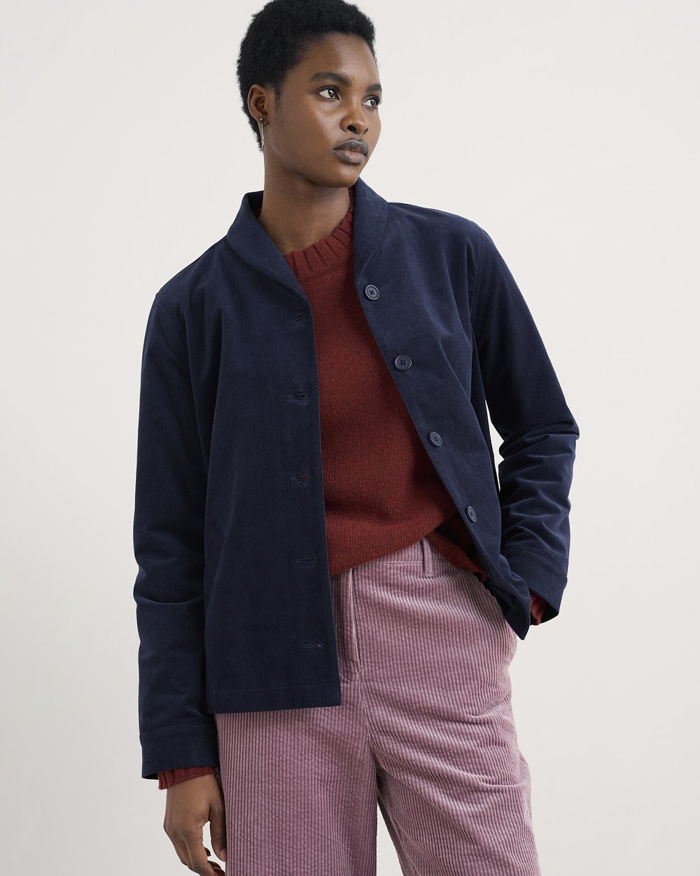 Seasalt Cornwall - Brightwork Cut Cord Jacket - Maritime