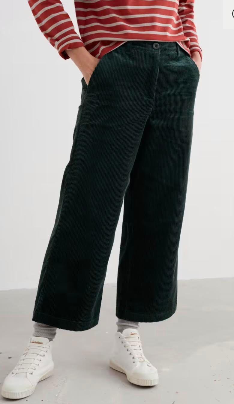 Seasalt Cornwall - Asphodel Cord Trousers – Coppice - LAST - Size 10