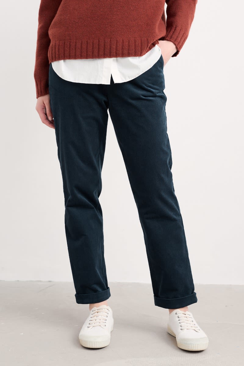 Seasalt Cornwall - Crackington Tapered Trousers - Maritime