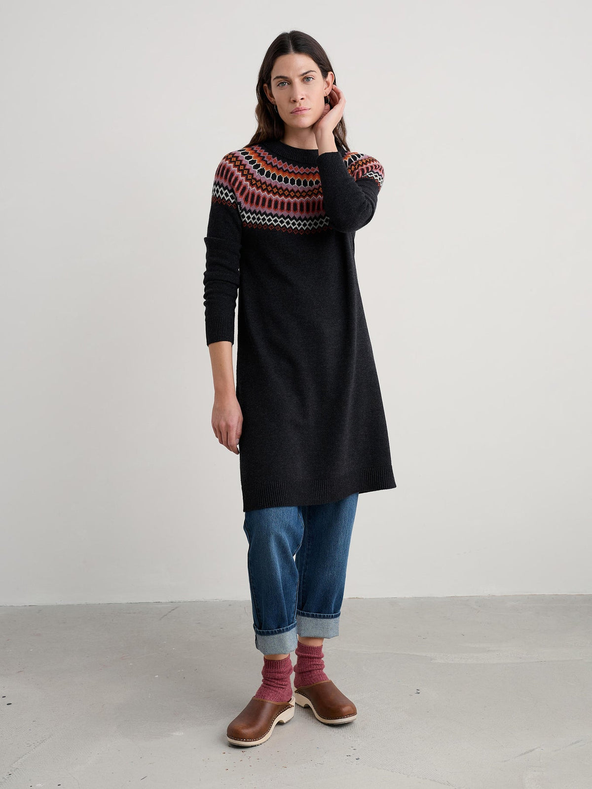Seasalt Cornwall - Bird Ring Dress - Modernist Elderberry Onyx