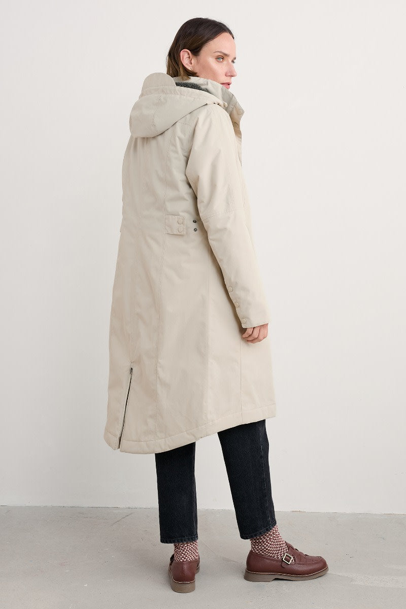 Seasalt Cornwall - Janelle Waterproof Raincoat Jacket  - Aran