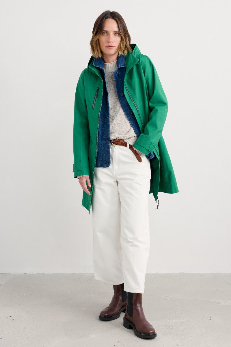 Seasalt Cornwall - Coverack Waterproof Coat - Glade