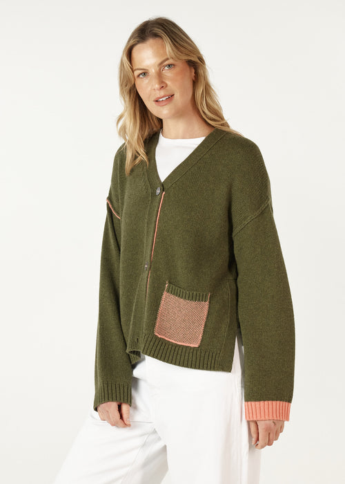 Z&P BirdseyePocket Cardi - Various Colours