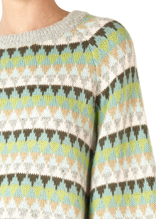 Z&P Mohair Fairisle Jumper - Marl