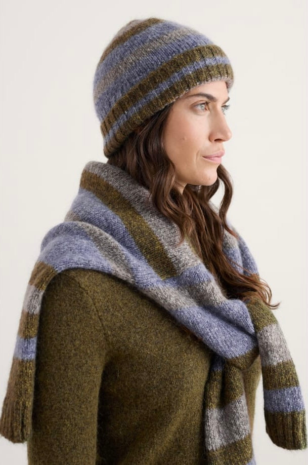 Seasalt Cornwall - Thrift Bloom Knitted Hat - Rhythm Laurel Mix