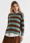 Z&P Block Stripe Crew - Moss