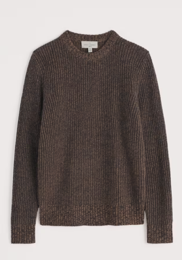 Seasalt  Cornwall - Men's Wheelwright Jumper - Pecan Mouline