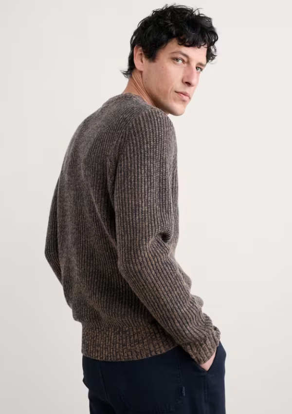 Seasalt  Cornwall - Men's Wheelwright Jumper - Pecan Mouline