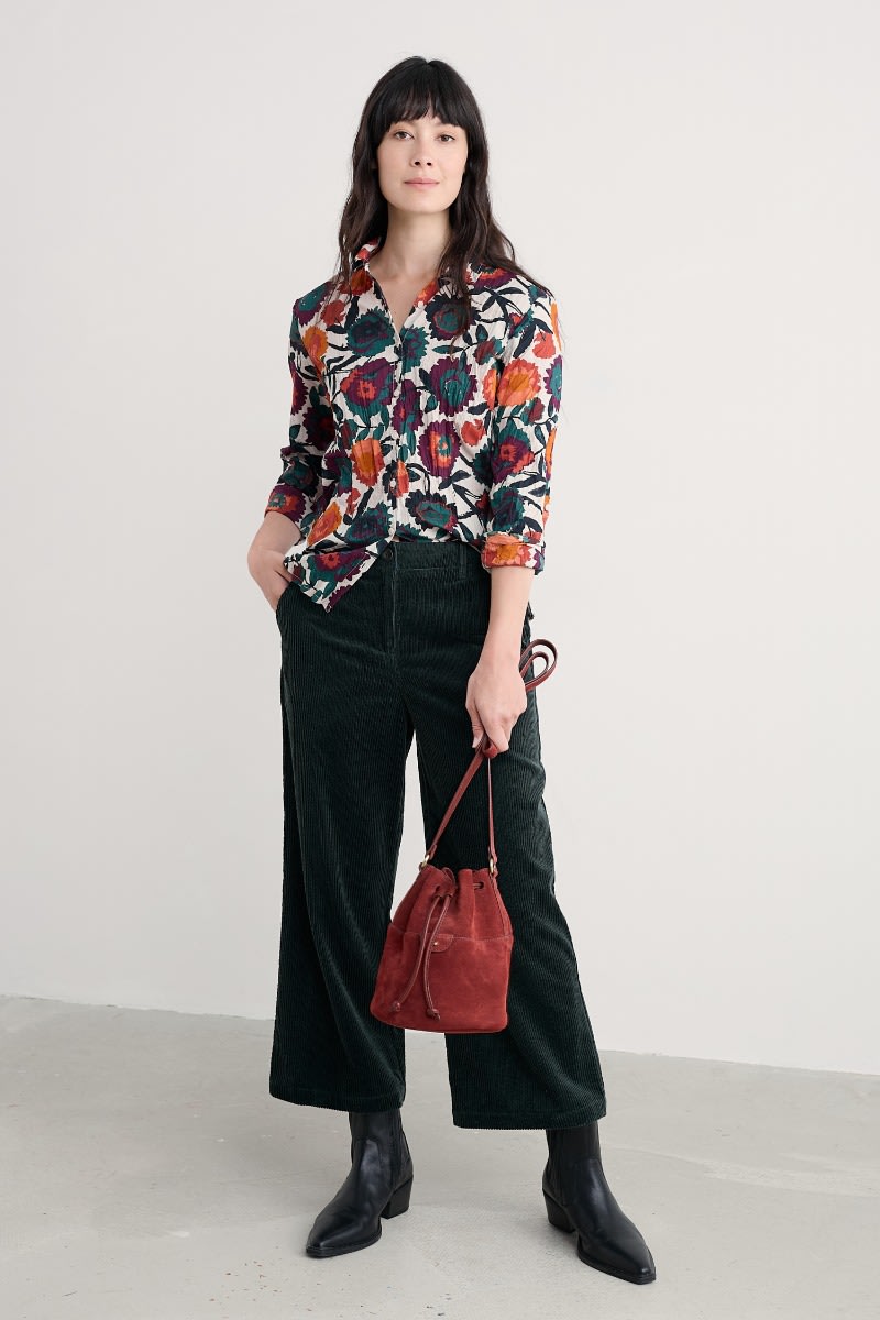 Seasalt Cornwall - Larissa Shirt - Figurative Floral Aran