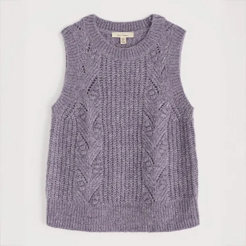 Seasalt Cornwall - Sand Thistle Mohair Blend Vest - Clematis