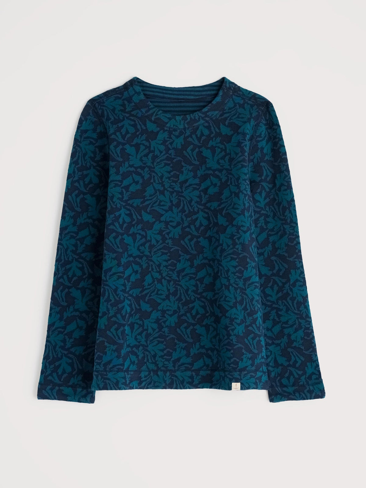 Seasalt Cornwall  - Gwennol Top - Drawn Seabed Dark Eden