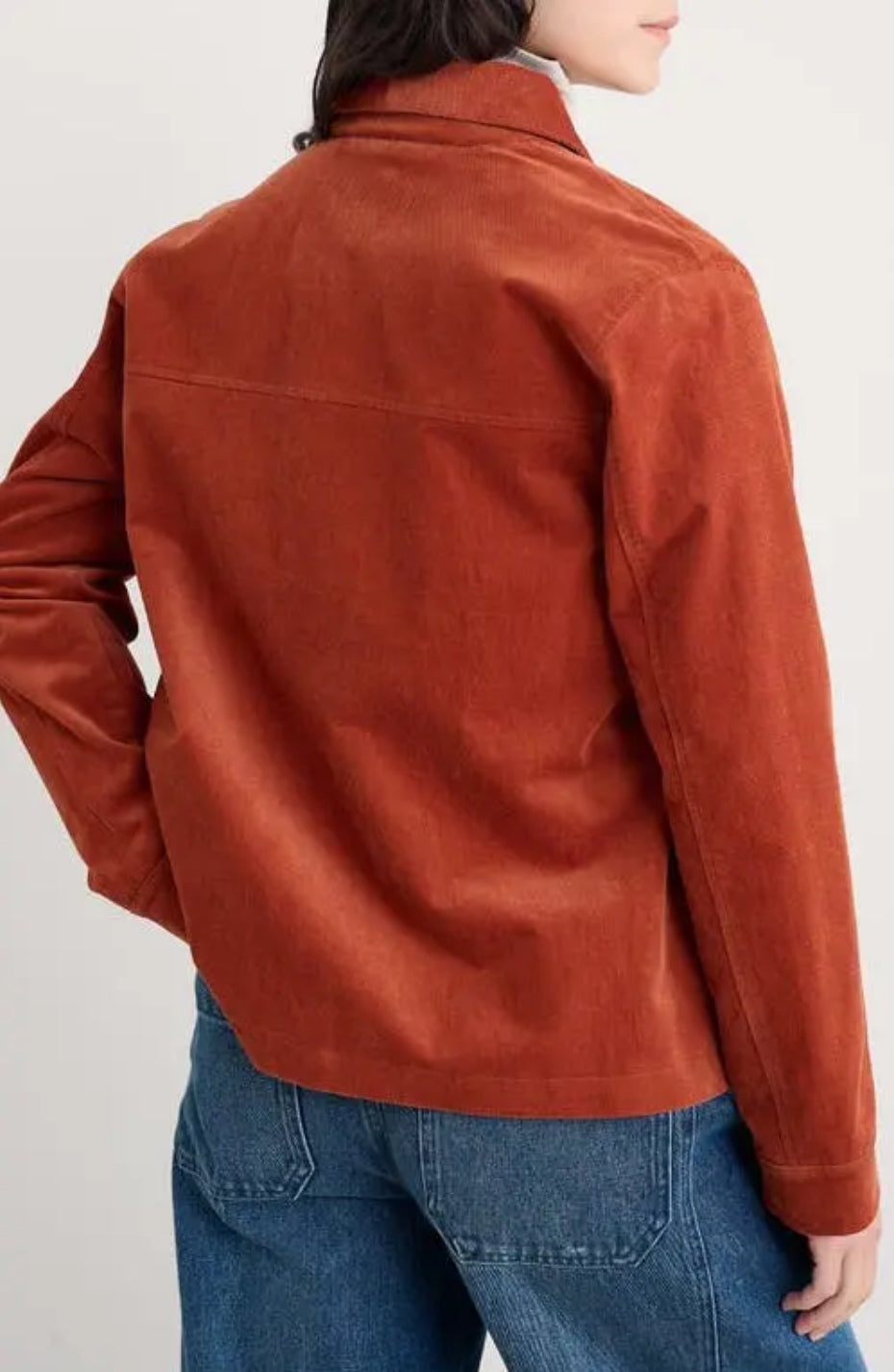 Seasalt Cornwall - Brightwork Cut Cord Jacket - Terracotta