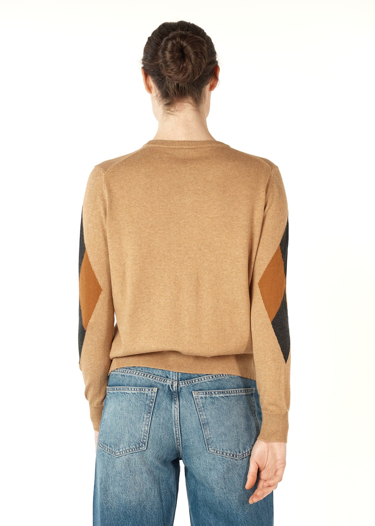 Z&P Diamond Dapper Cardi - Camel LAST ONE - Size XL