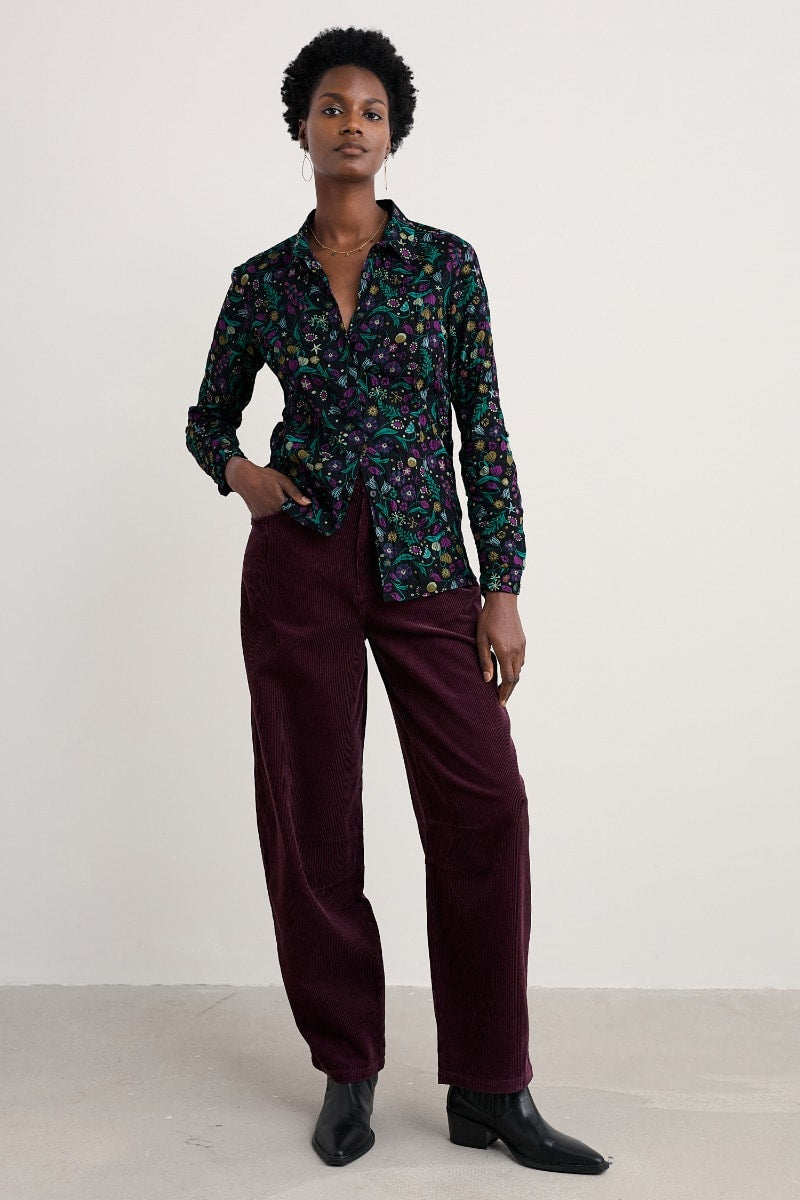 Seasalt Cornwall - Larissa Shirt - Illuminated Garden Onyx