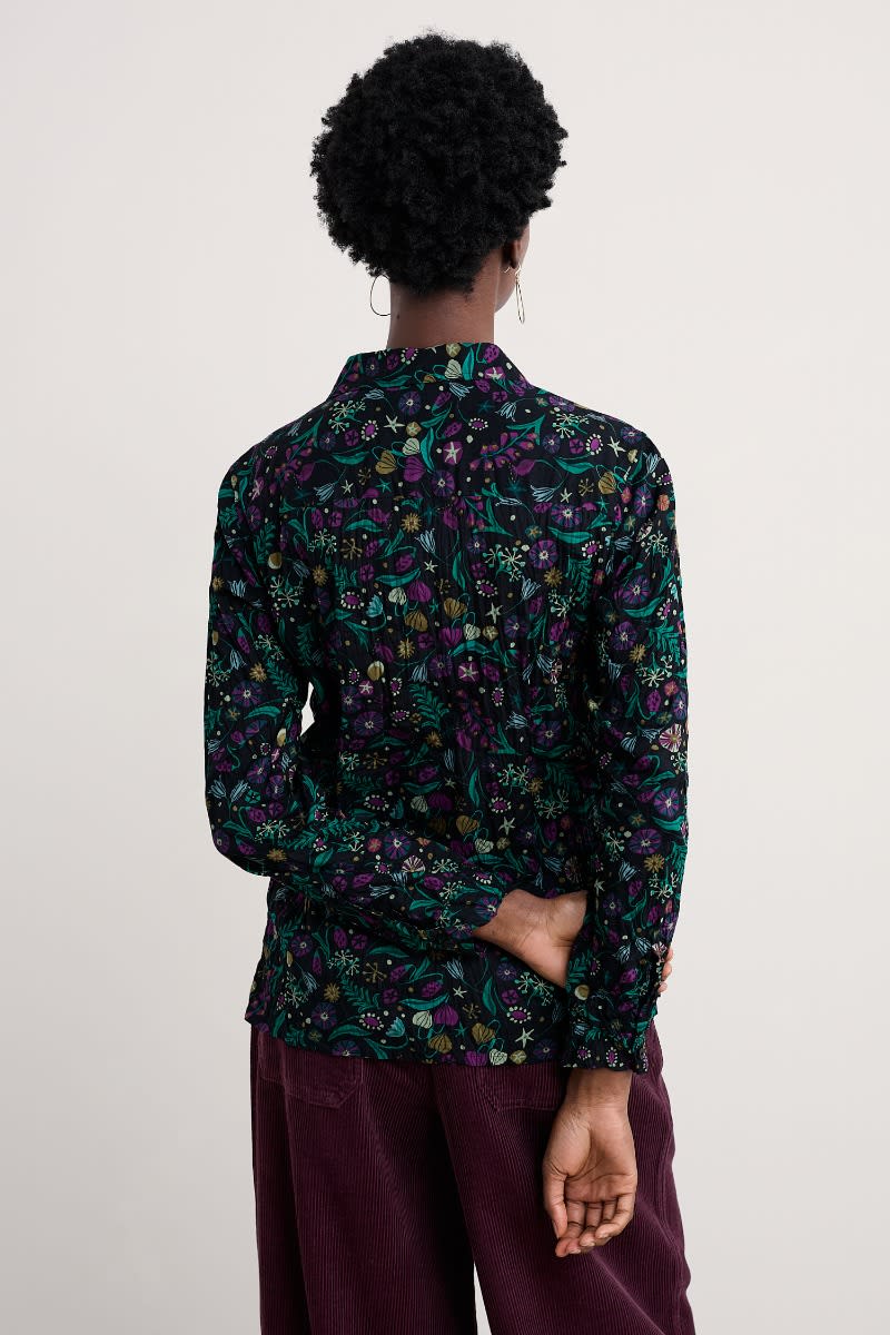 Seasalt Cornwall - Larissa Shirt - Illuminated Garden Onyx