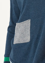 Z&P  Birdseye Trim Jumper - Denim