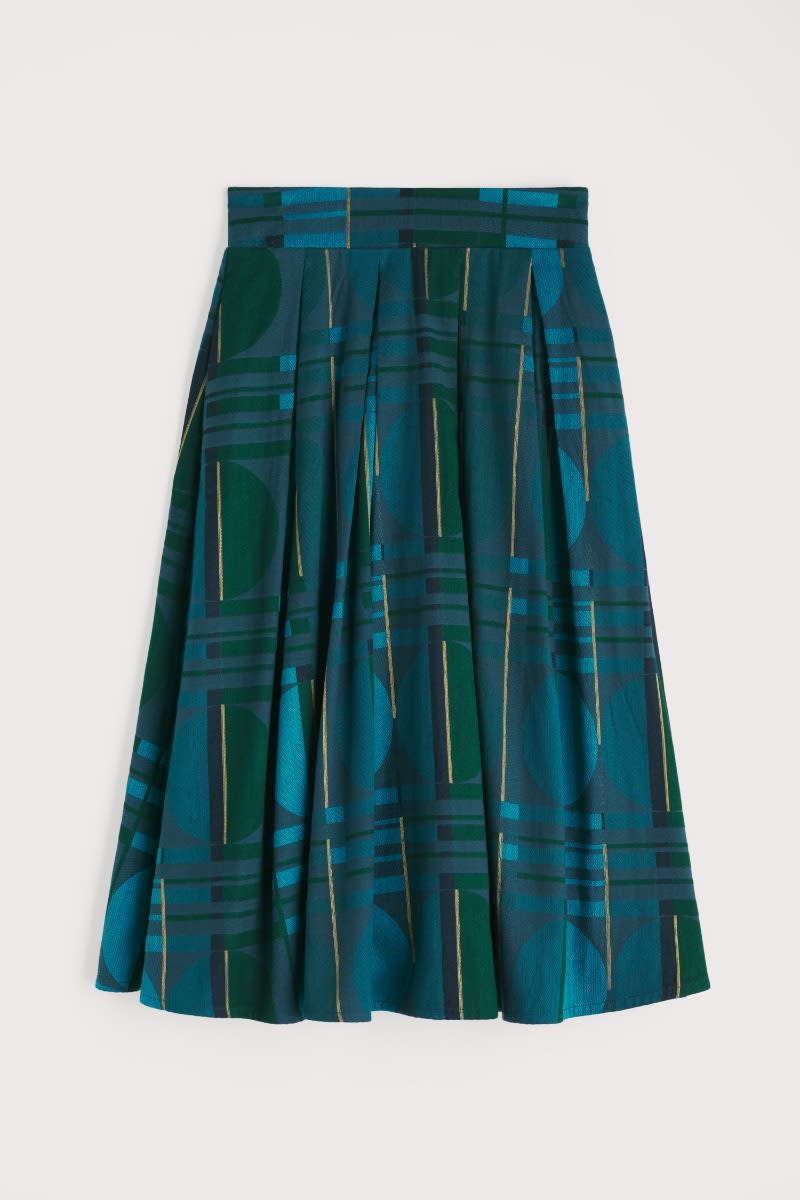 Seasalt Cornwall - Interweaving Jacquard Skirt - Picrous Jacquard - LAST - Size 12