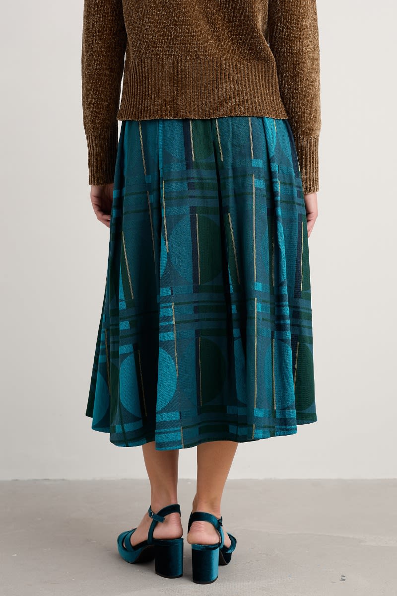 Seasalt Cornwall - Interweaving Jacquard Skirt - Picrous Jacquard - LAST - Size 12