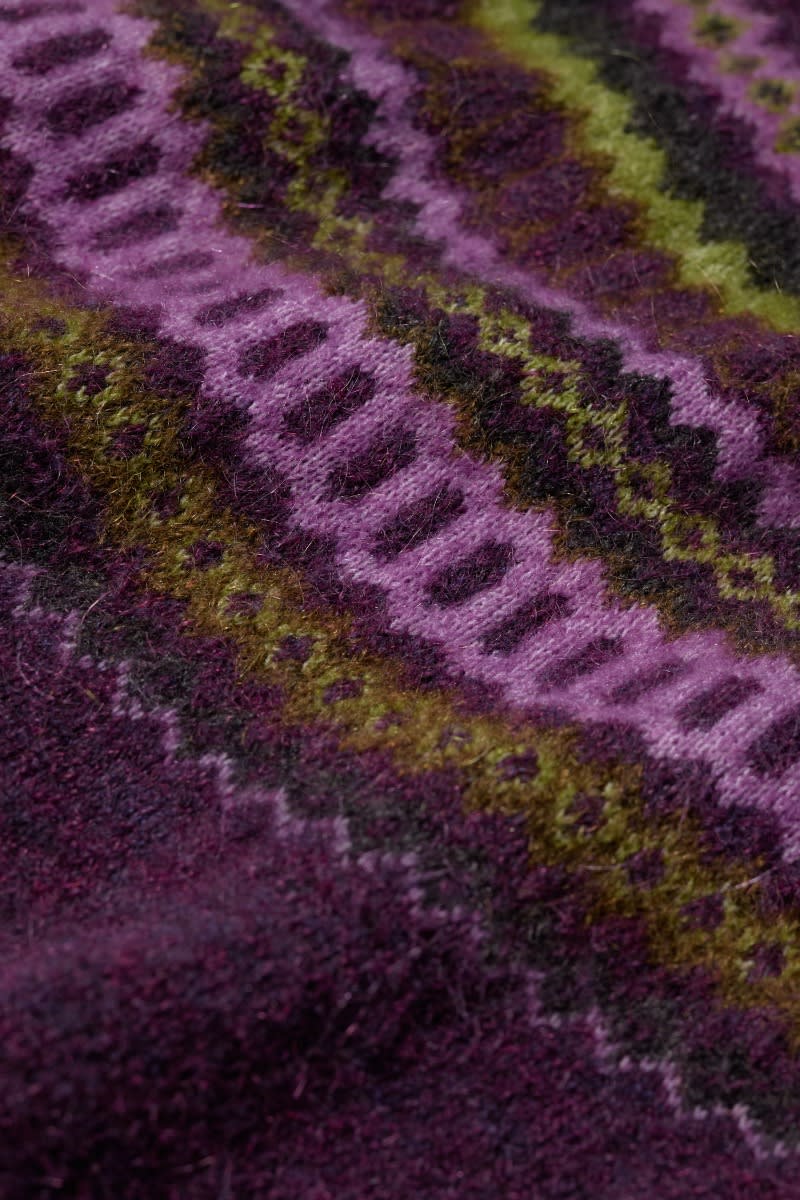 Seasalt Cornwall - Annik Fair Isle Jumper - Modernist Grape Oak Mix