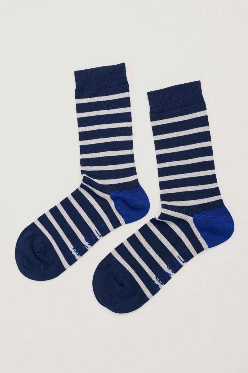 Seasalt Cornwall - Men's Sailor Socks - Breton Maritime