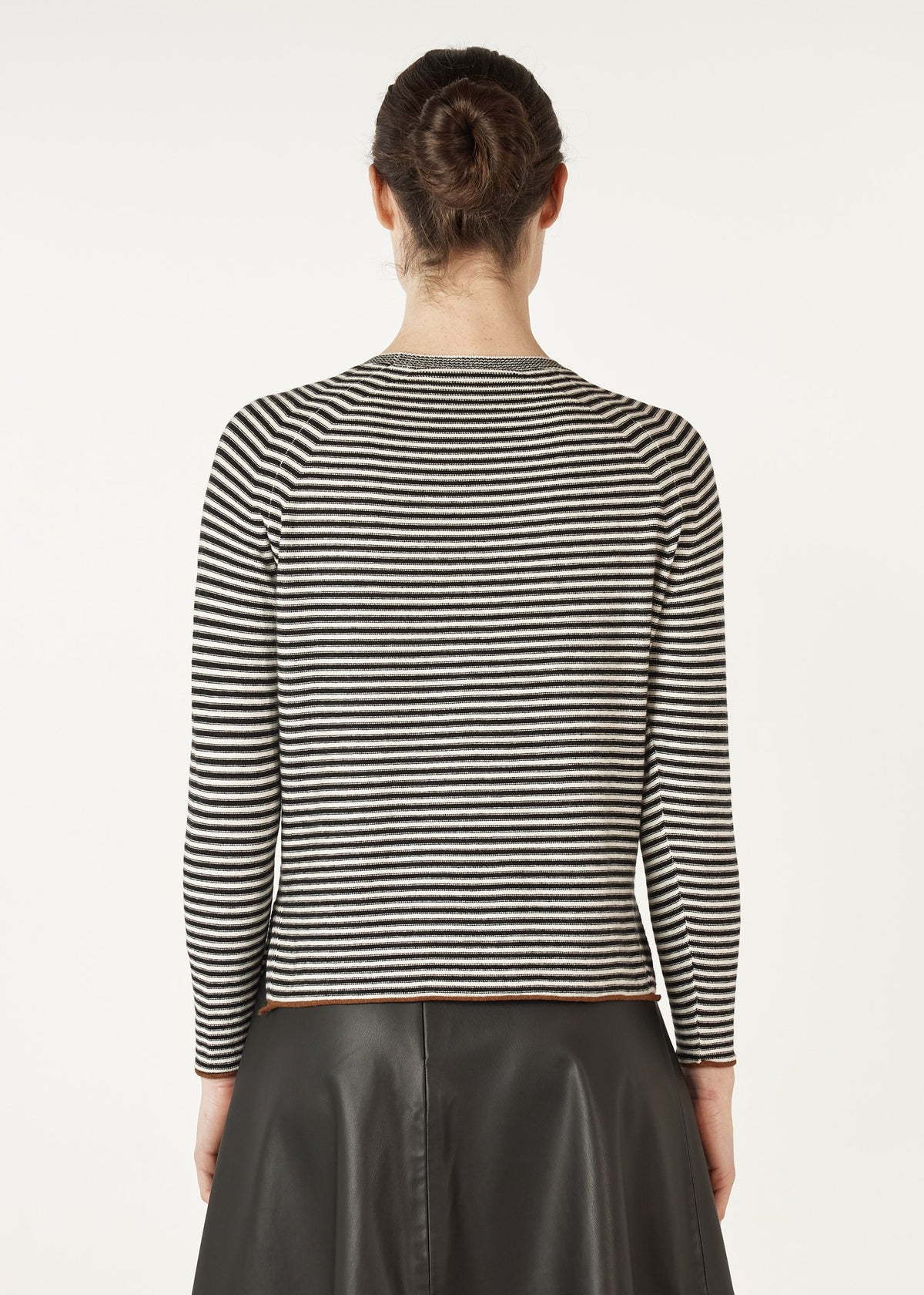 Z&P Essential Stripe Crew - White - LAST ONE - Size XL