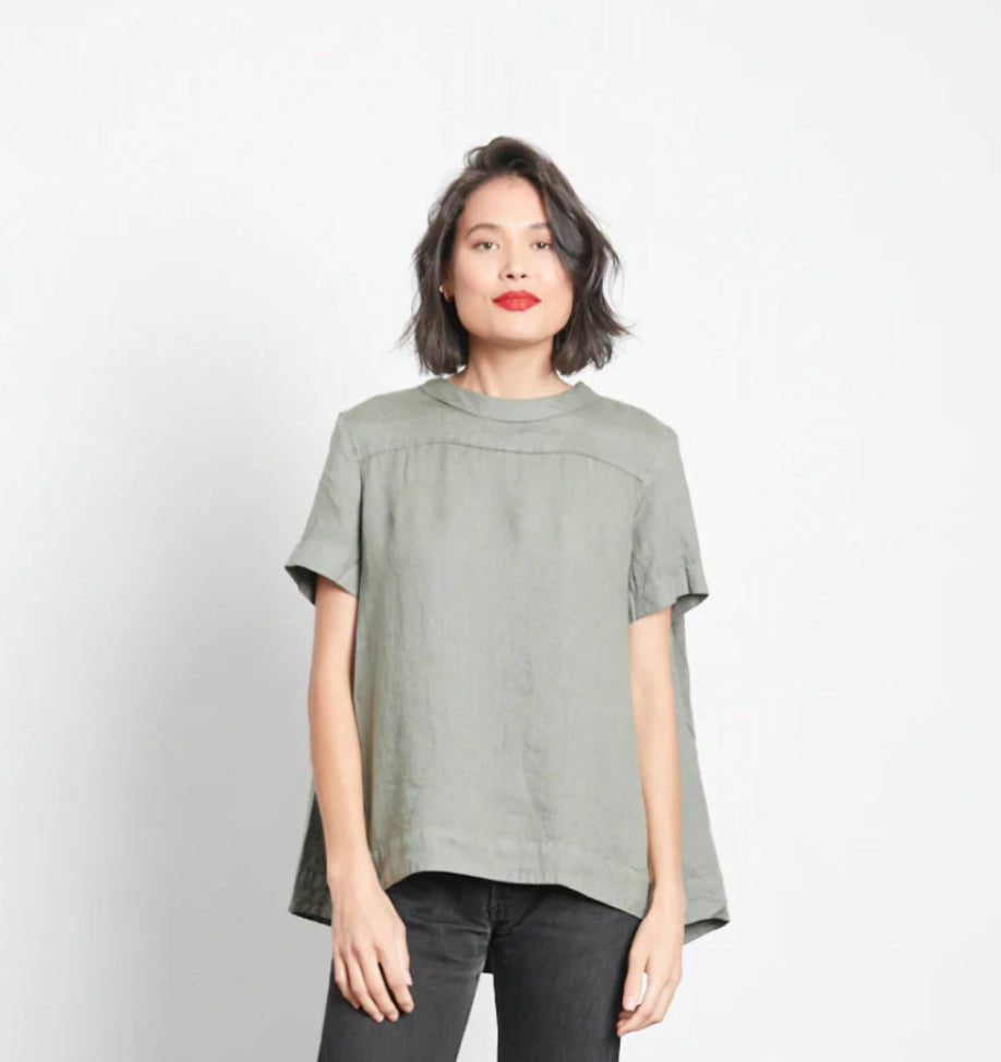 Montaigne ‘Adéline’ Linen Swing Top - LAST ONE - Rose