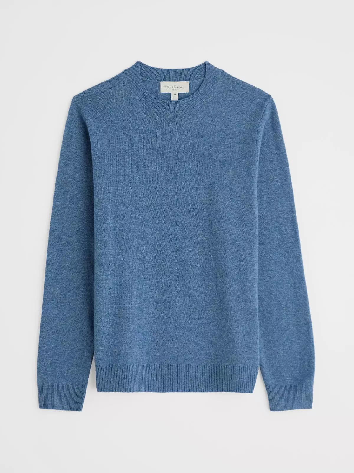 Seasalt Cornwall - Men's Prow Merino Rich Jumper - Hydrangea