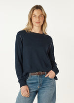 Z&P Essential Shirt Bottom Jumper - Denim