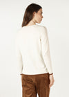 Z&P Essential V Neck Jumper - White