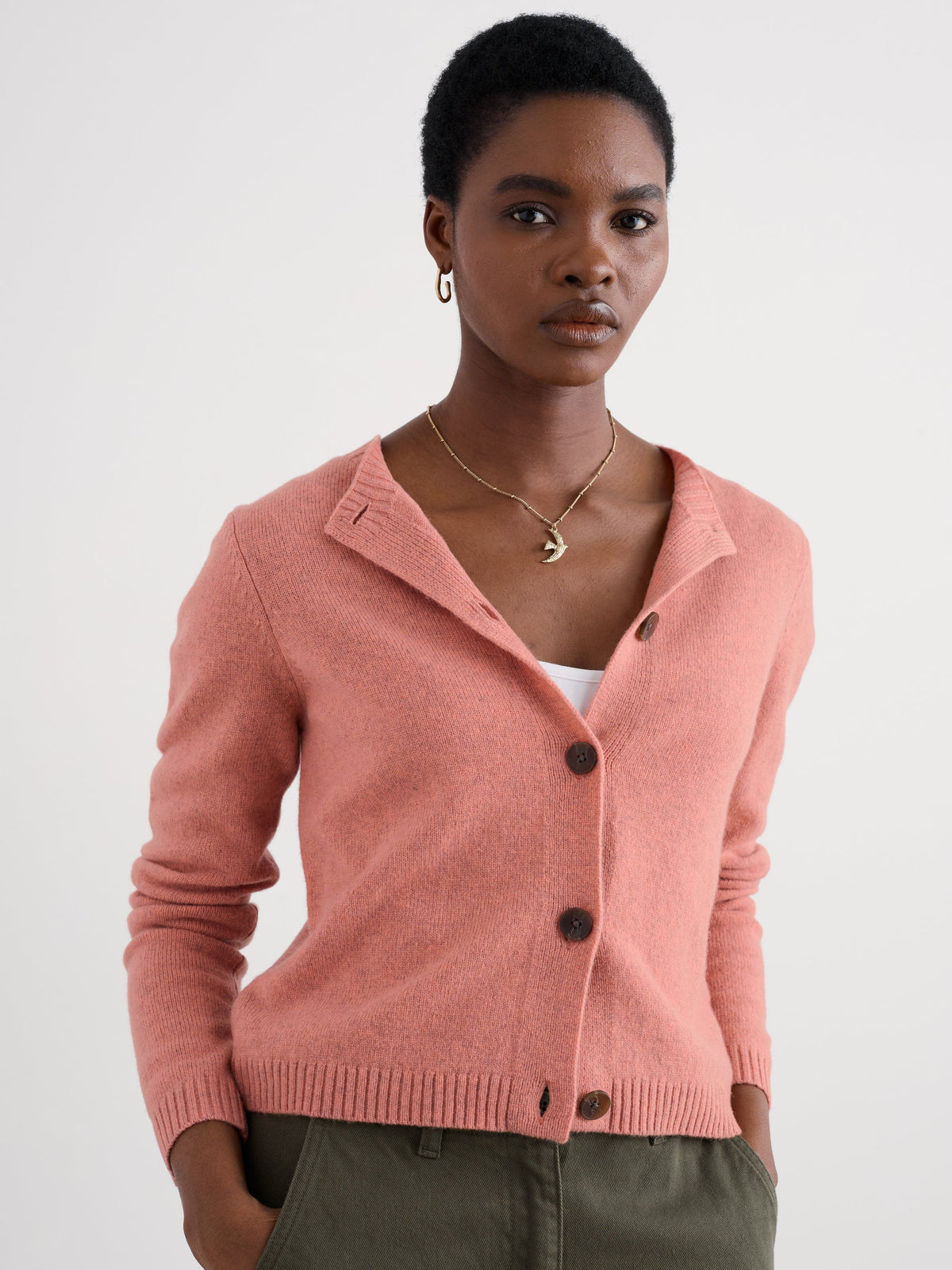 Seasalt Cornwall - Tern Tide Merino Blend Cardigan - Dusty Rose