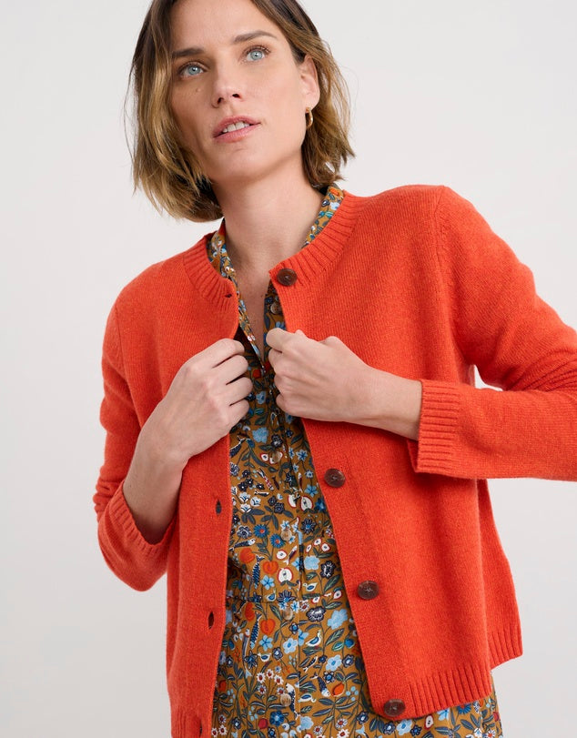 Seasalt Cornwall - Tern Tide Merino Blend Cardigan - Mandarin